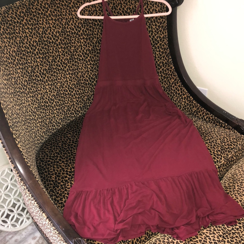Old Navy Burgundy Sleeveless Dress